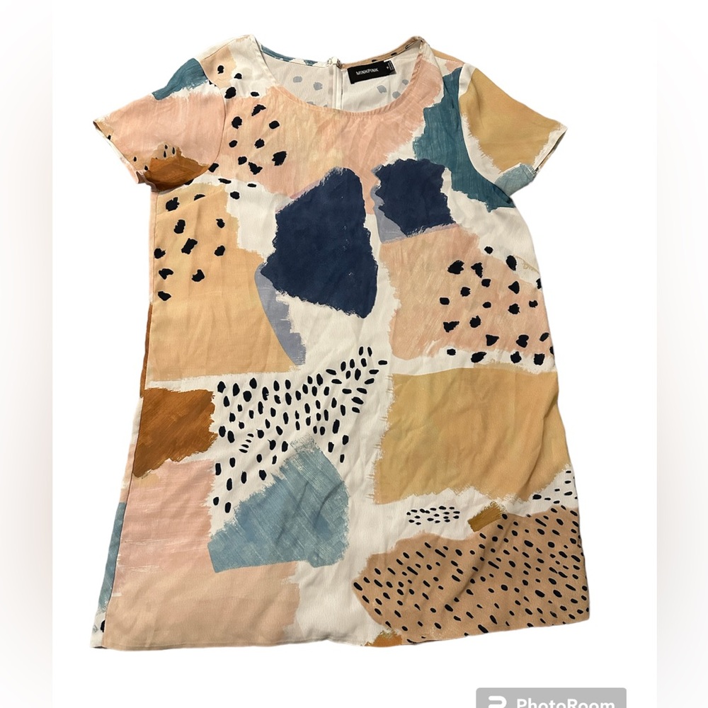 Minkpink abstract pattern shift dress